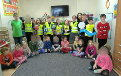 Promocja konkursu Odblaskowa Szkoła „Nawet znajomy przedszkolak wie, że odblaski nosi się!”