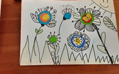 Wiosenne kolaże klasy 2